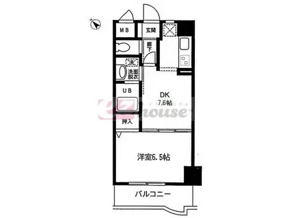 エルグランピア(1DK/3階)の間取り写真