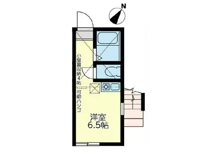 ユナイト追浜ベネッティーの杜(ワンルーム/1階)の間取り写真