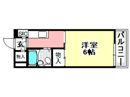 コーポスクエア24(1K/3階)の間取り写真