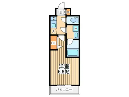 シーフォルムカンナイ2(1K/9階)の間取り写真