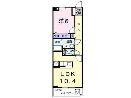 プロスパリティ(1LDK/2階)の間取り写真