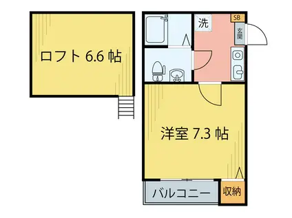 グランコンフォール北四番丁(1K/2階)の間取り写真