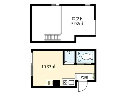 グランシエル川崎(ワンルーム/1階)の間取り写真