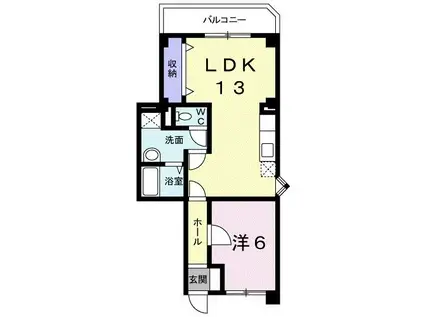 メゾンMK(1LDK/2階)の間取り写真