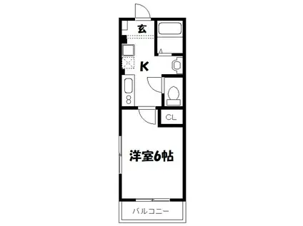 YS REVE(1K/2階)の間取り写真