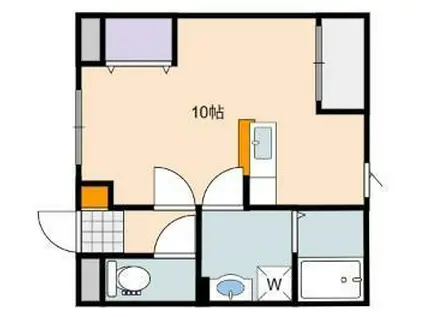 LUCE(ワンルーム/3階)の間取り写真