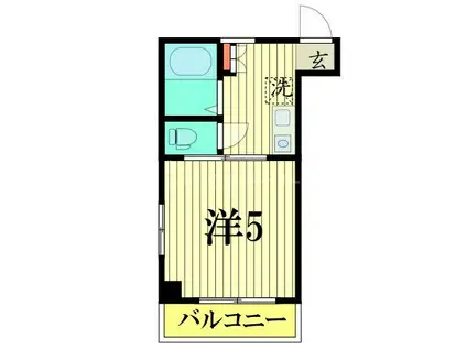 ロイヤルコスモ永代(ワンルーム/2階)の間取り写真