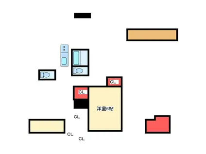 鎌田ビル(1LDK/3階)の間取り写真