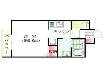 STELLAI(1K/1階)の間取り写真