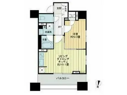 ローレルアイ千代田淡路町(1LDK/7階)の間取り写真