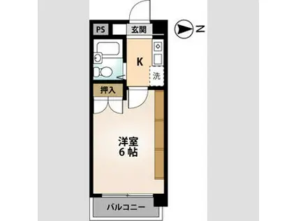 エクセランス石黒(1K/3階)の間取り写真