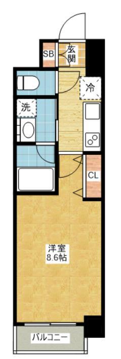 PURE RESIDENCE 名駅南(1K/4階)の間取り写真