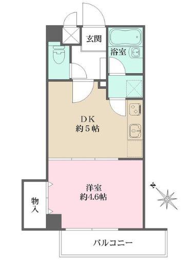 TS GARDEN目黒(1DK/2階)の間取り写真