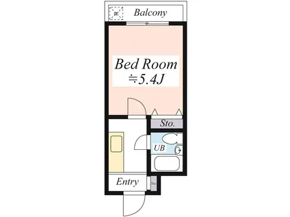 プレステージ東十条(1K/3階)の間取り写真