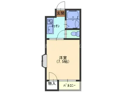 メゾンシーパレス(1K/2階)の間取り写真