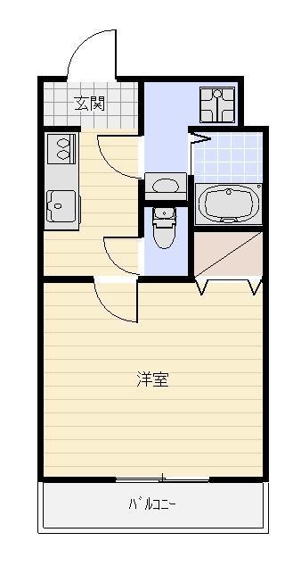 リュミエール(1K/1階)の間取り写真