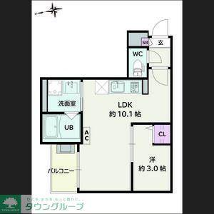 JACK KORAKUI(1LDK/3階)の間取り写真