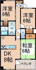 SEJOUR728(3DK/5階)の間取り写真