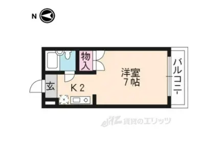 ハイツ62(1K/2階)の間取り写真