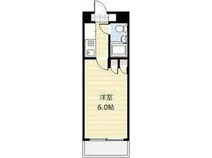 ジョイフルお花茶屋(1K/4階)の間取り写真