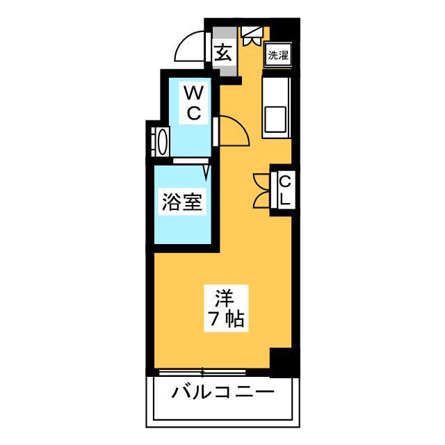 ラクラス池袋(ワンルーム/5階)の間取り写真