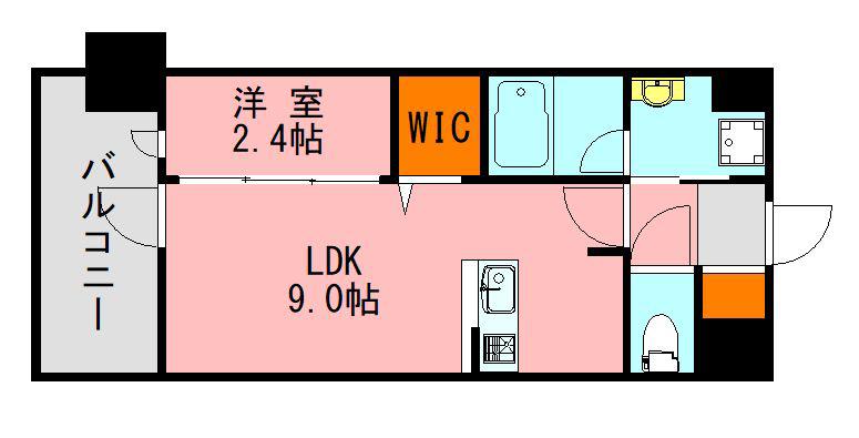 LANDIC Y138(1LDK/8階)の間取り写真