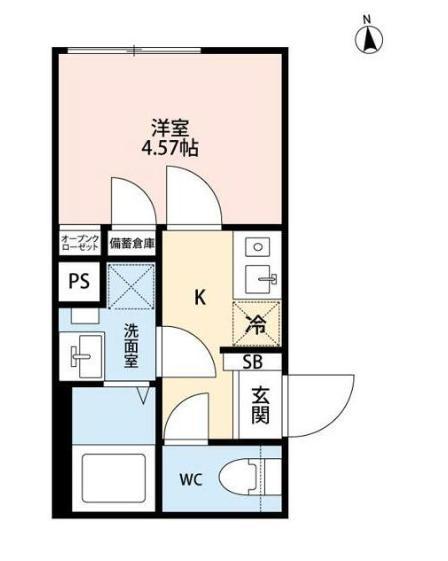 CIEL KAMIKITAZAWA(1K/2階)の間取り写真