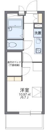 レオパレス阪急塚口(1K/3階)の間取り写真
