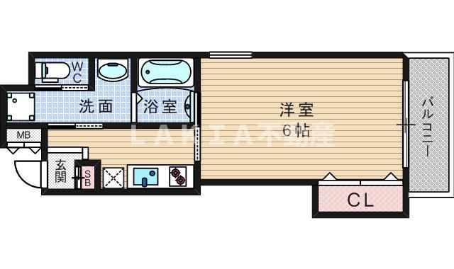 PARK HILLS(1K/10階)の間取り写真
