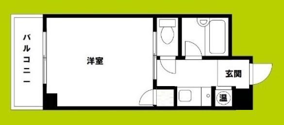 キンキ加美ハイツ(1K/5階)の間取り写真