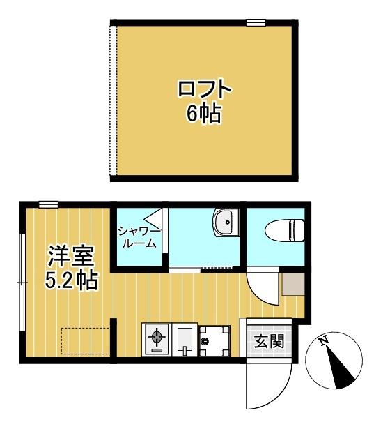 リバーサイドレジデンス大泉学園(ワンルーム/1階)の間取り写真