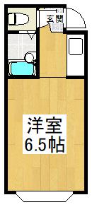 ラコート喜志(ワンルーム/4階)の間取り写真