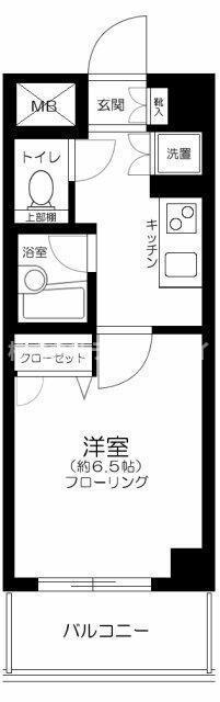 レベント高円寺(1K/2階)の間取り写真