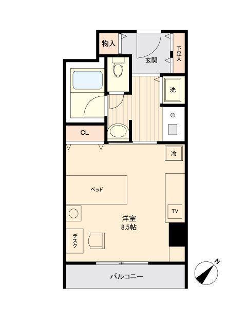 コンフォート荻窪(1K/1階)の間取り写真