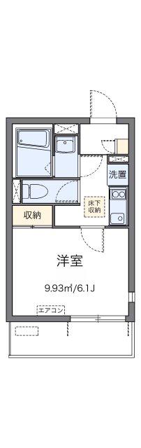 レオネクストM&H II(1K/4階)の間取り写真