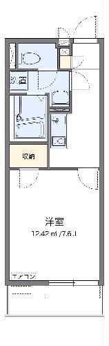 クレイノアミスター(1K/2階)の間取り写真