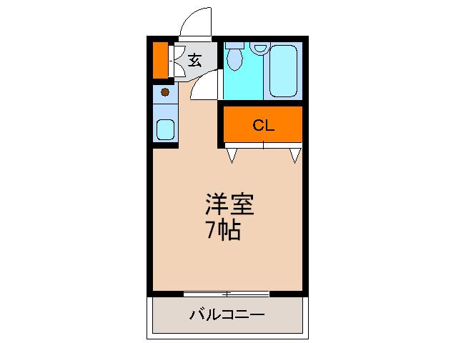 コートダルジャンIII(ワンルーム/4階)の間取り写真