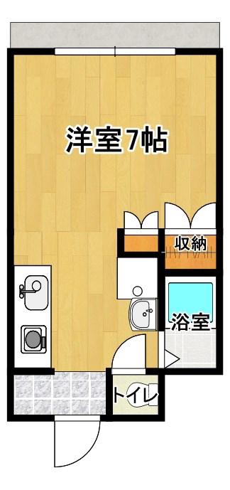 CASA LUCE(ワンルーム/3階)の間取り写真