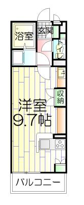 レオネクストフィオーレ(ワンルーム/2階)の間取り写真
