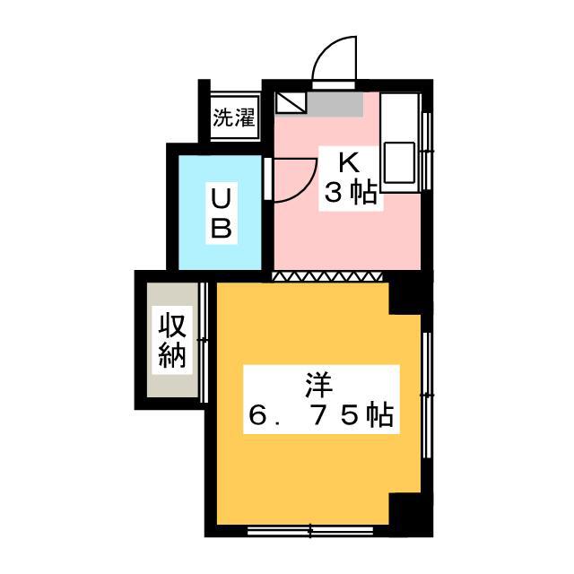 富久寿マンション(1K/3階)の間取り写真