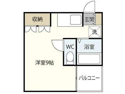 プリシアダイコウビル(ワンルーム/4階)の間取り写真