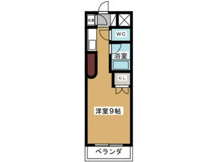 ソフィアステージ豊田(ワンルーム/2階)の間取り写真