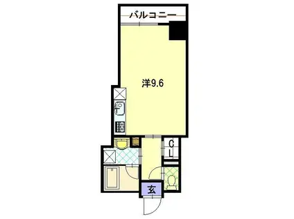 SUZUBUN桜町(ワンルーム/2階)の間取り写真