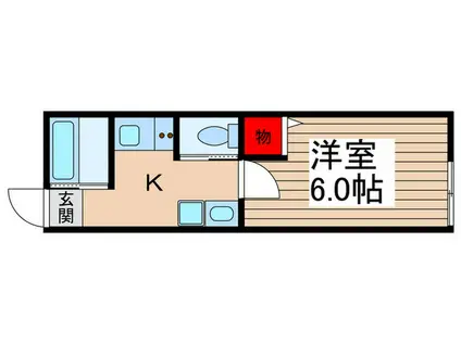 アルタ馬橋(1K/2階)の間取り写真