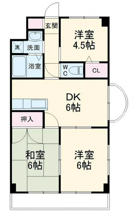 サンライト西橋本 2階階 間取り