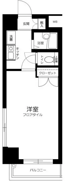 ヴェルステージ茅場町 2階階 間取り