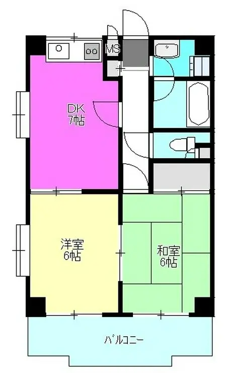 ドミール橋本 2階階 間取り