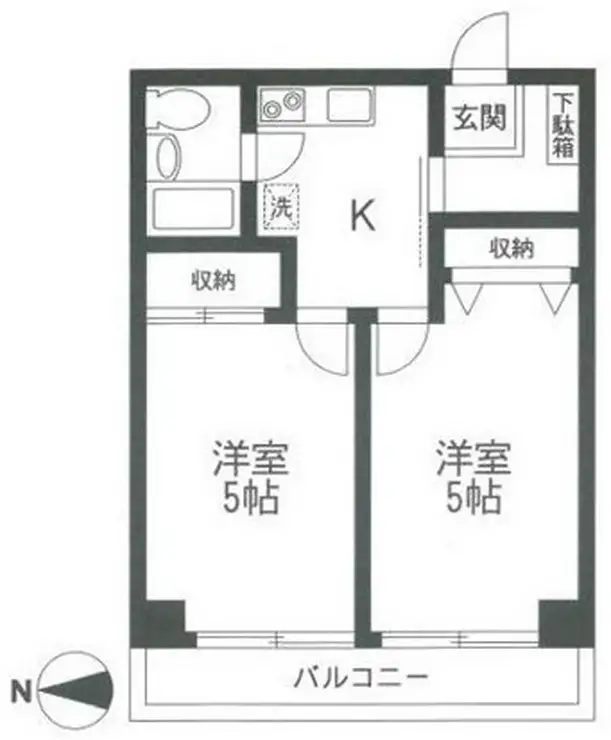 サングレイス吉野町 2階階 間取り