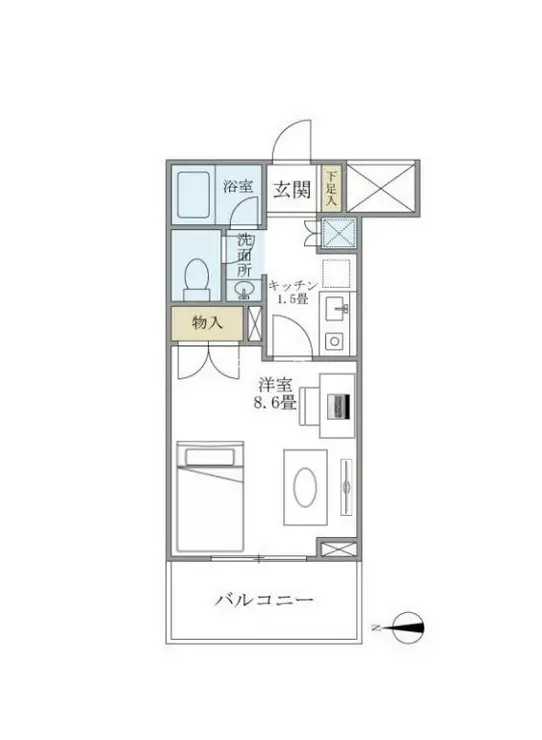 リュミエール三田 5階階 間取り