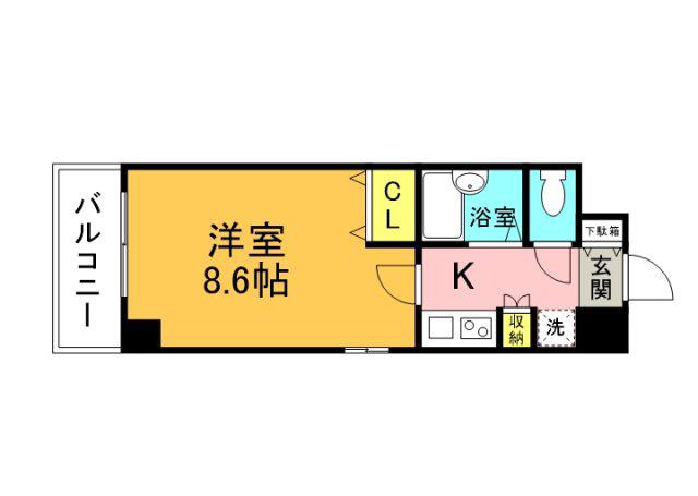 GRACE榎町(1K/5階)の間取り写真